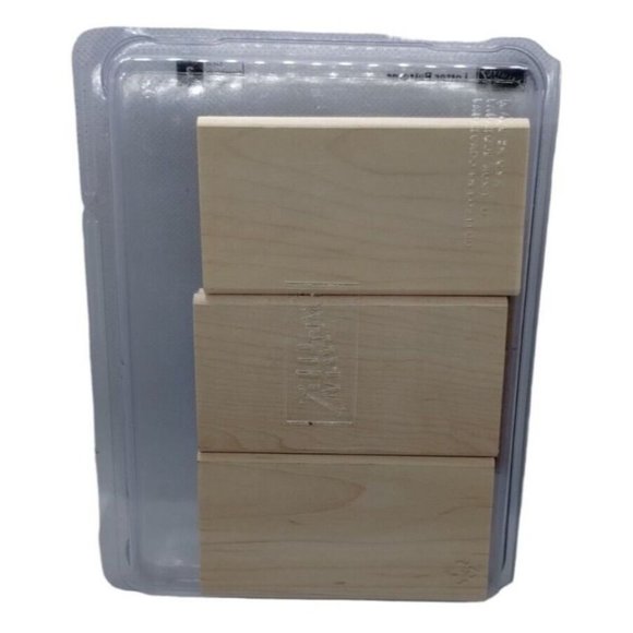 Stampin Up Letter Patterns 3 Piece Rubber Stamp Kit Unmounted 2006 Background - Picture 2 of 3